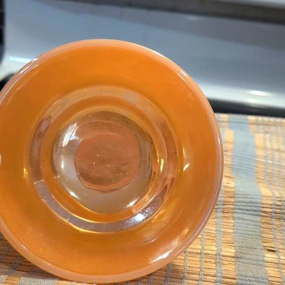 anchor hocking fire king peach luster 5 Inch bowl - Picture 8 of 8